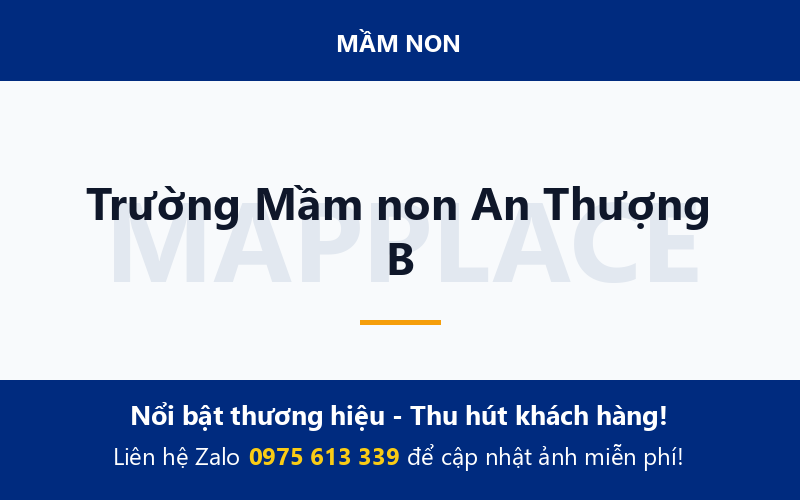 Trường Mầm non An Thượng B
