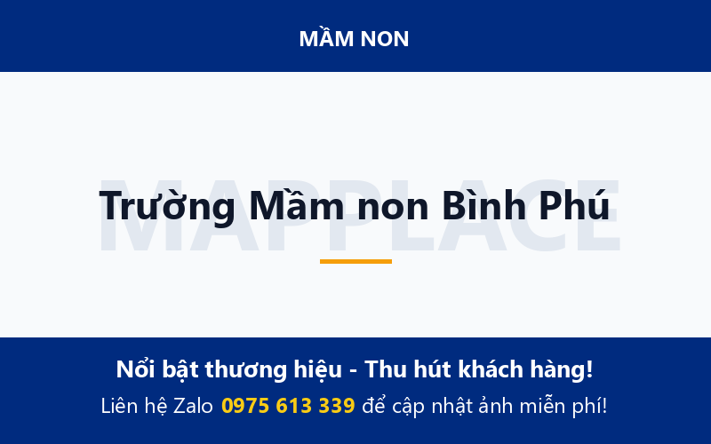 Trường Mầm non Bình Phú