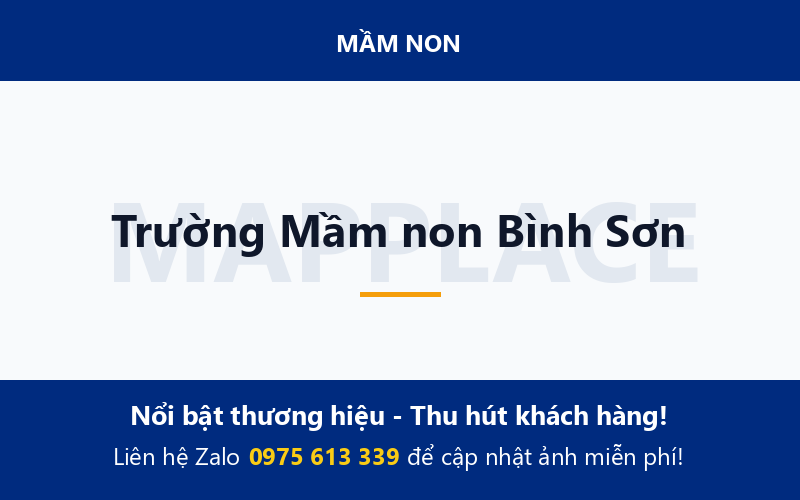 Trường Mầm non Bình Sơn
