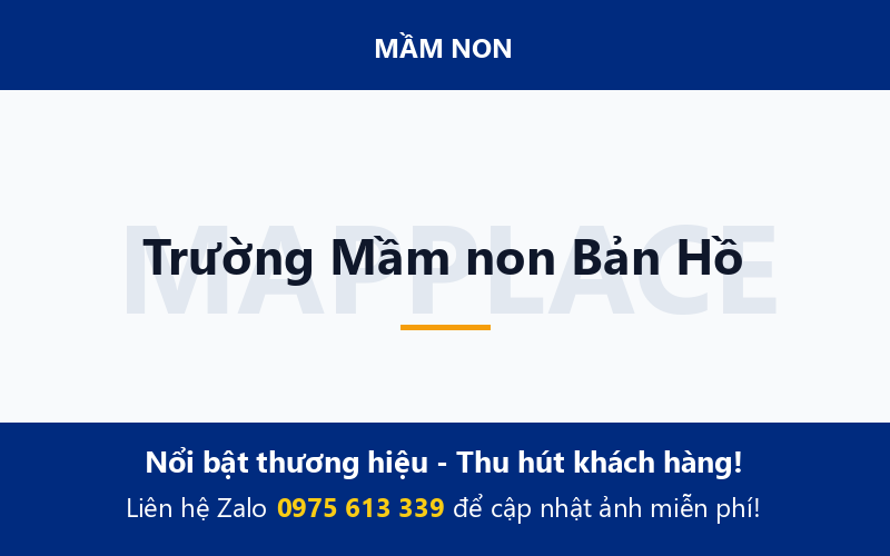 Trường Mầm non Bản Hồ