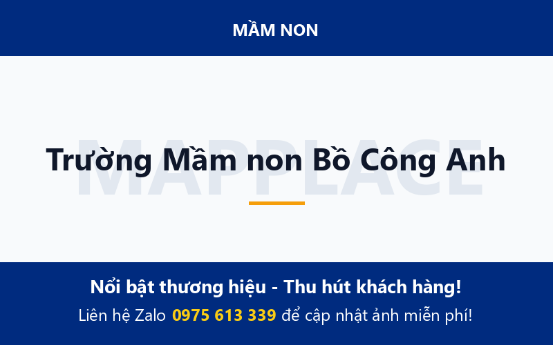 Trường Mầm non Bồ Công Anh