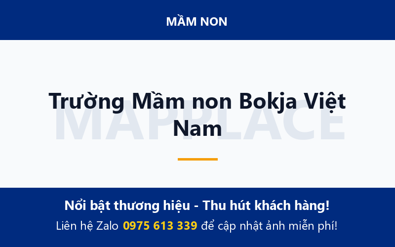 Trường Mầm non Bokja Việt Nam