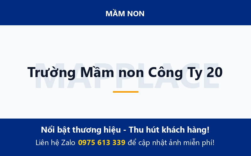 Trường Mầm non Công Ty 20