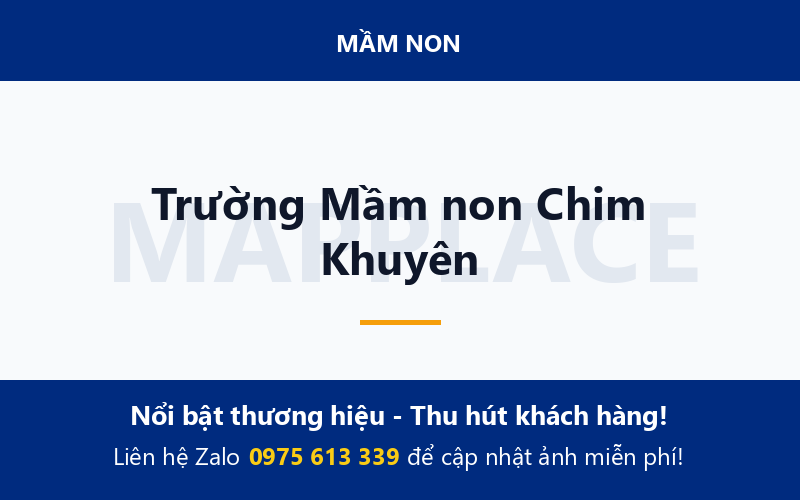 Trường Mầm non Chim Khuyên