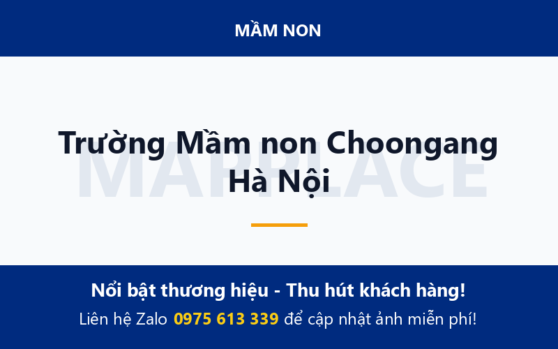 Trường Mầm non Choongang Hà Nội