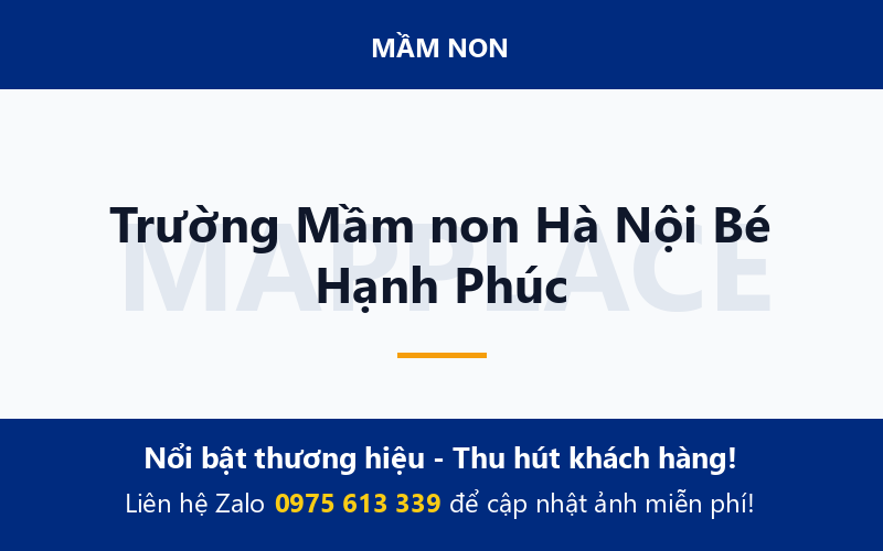 Trường Mầm non Hà Nội Bé Hạnh Phúc
