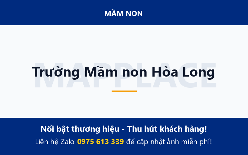 Trường Mầm non Hòa Long