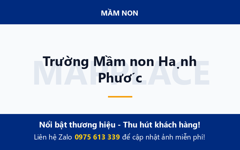 Trường Mầm non Hạnh Phước