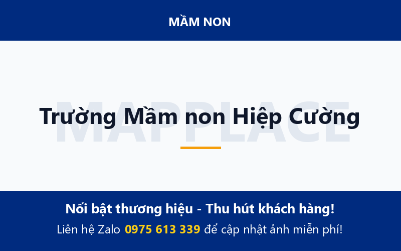 Trường Mầm non Hiệp Cường