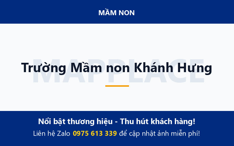 Trường Mầm non Khánh Hưng
