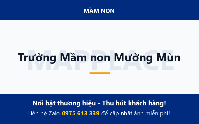 Trường Mầm non Mường Mùn