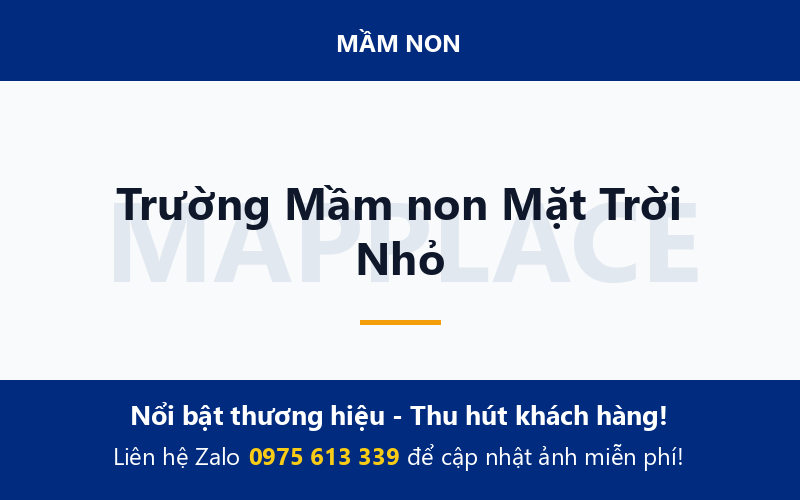 Trường Mầm non Mặt Trời Nhỏ