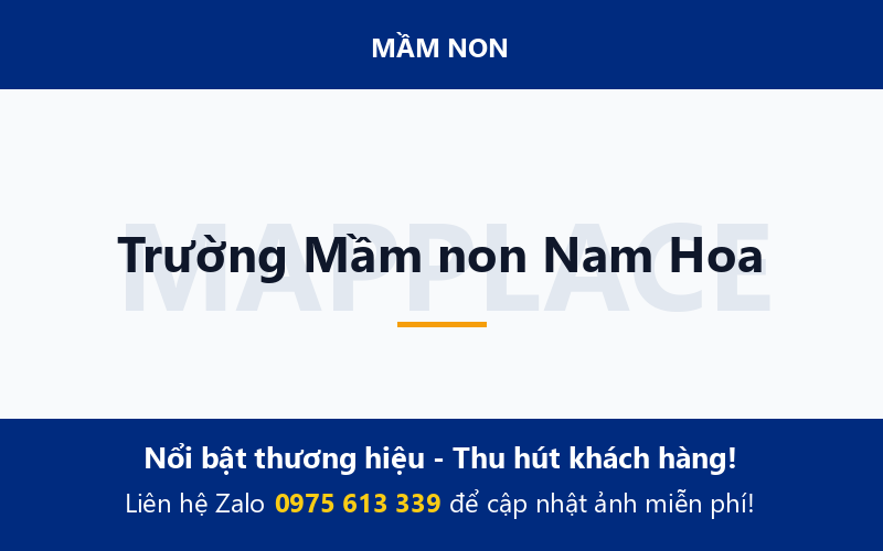 Trường Mầm non Nam Hoa
