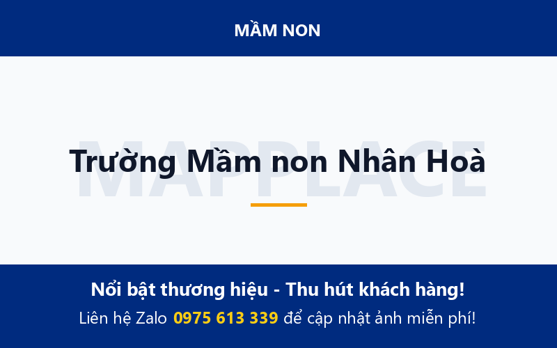 Trường Mầm non Nhân Hoà