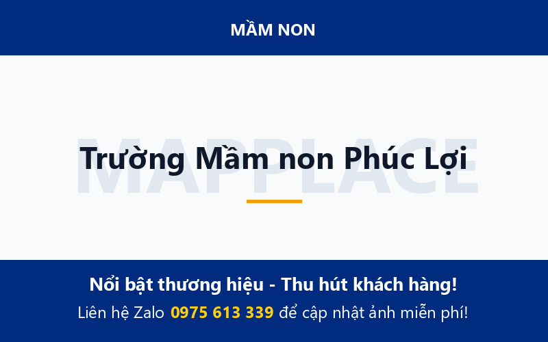 Trường Mầm non Phúc Lợi