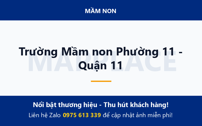 Trường Mầm non Phường 11 - Quận 11