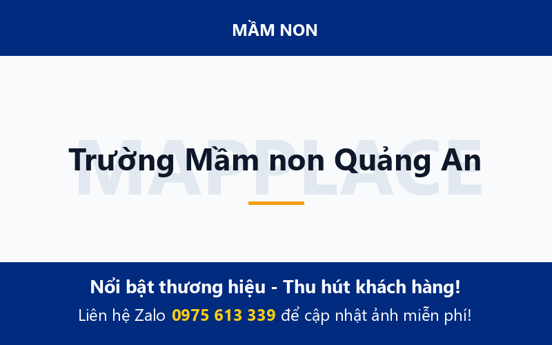 Trường Mầm non Quảng An