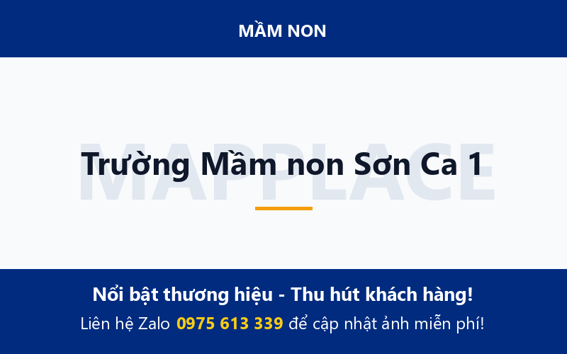 Trường Mầm non Sơn Ca 1
