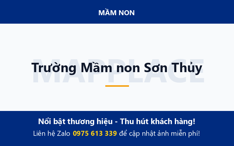 Trường Mầm non Sơn Thủy