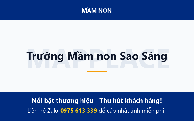 Trường Mầm non Sao Sáng