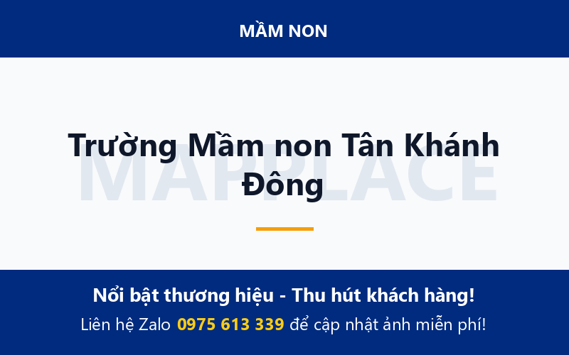 Trường Mầm non Tân Khánh Đông