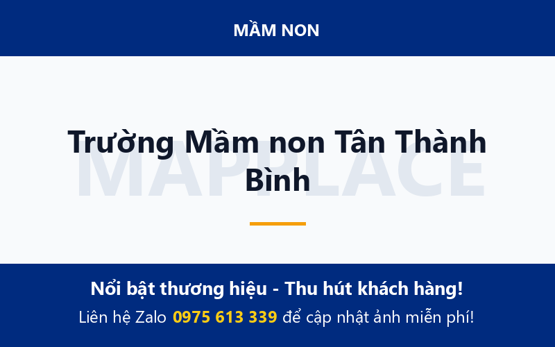 Trường Mầm non Tân Thành Bình