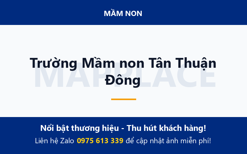 Trường Mầm non Tân Thuận Đông