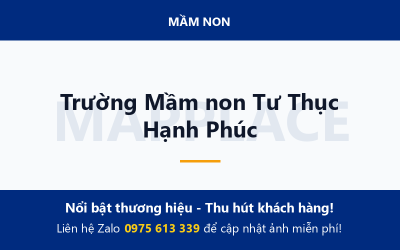 Trường Mầm non Tư Thục Hạnh Phúc