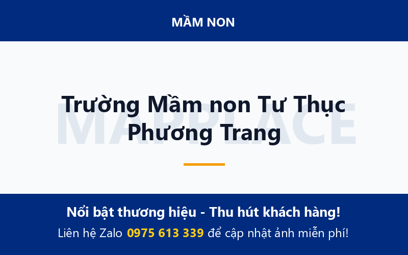 Trường Mầm non Tư Thục Phương Trang