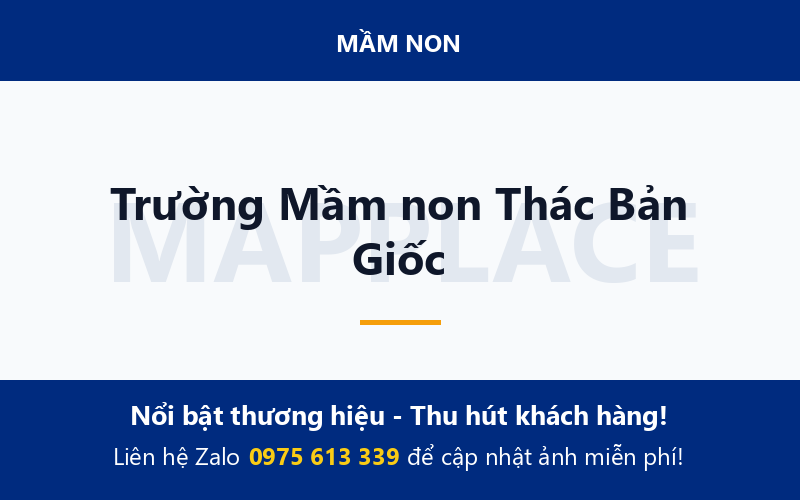 Trường Mầm non Thác Bản Giốc