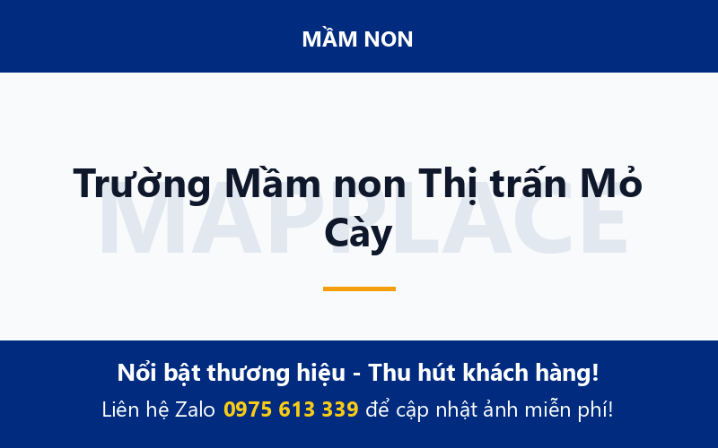 Trường Mầm non Thị trấn Mỏ Cày