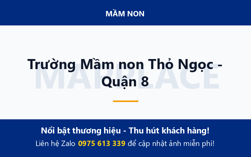 Trường Mầm non Thỏ Ngọc - Quận 8