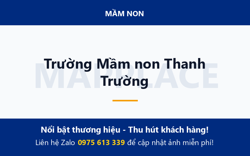 Trường Mầm non Thanh Trường
