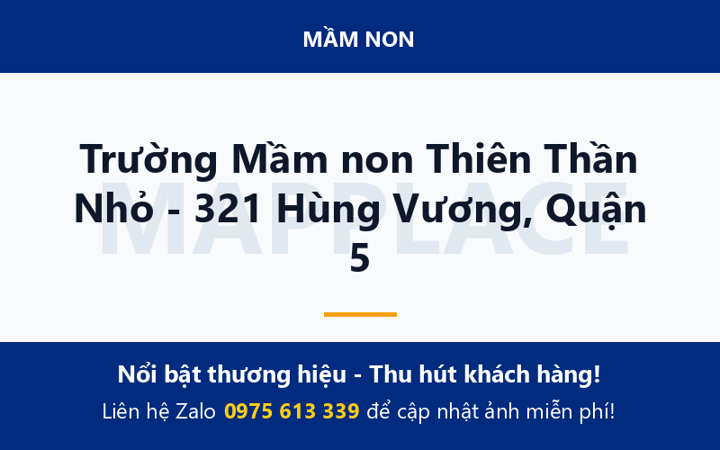 Trường Mầm non Thiên Thần Nhỏ - 321 Hùng Vương, Quận 5