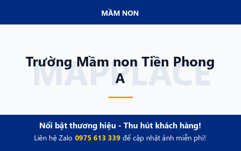 Trường Mầm non Tiền Phong A