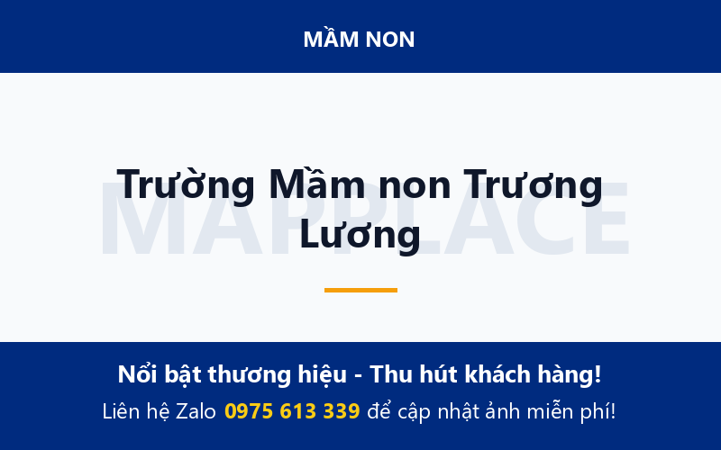 Trường Mầm non Trương Lương