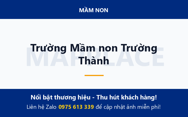 Trường Mầm non Trường Thành