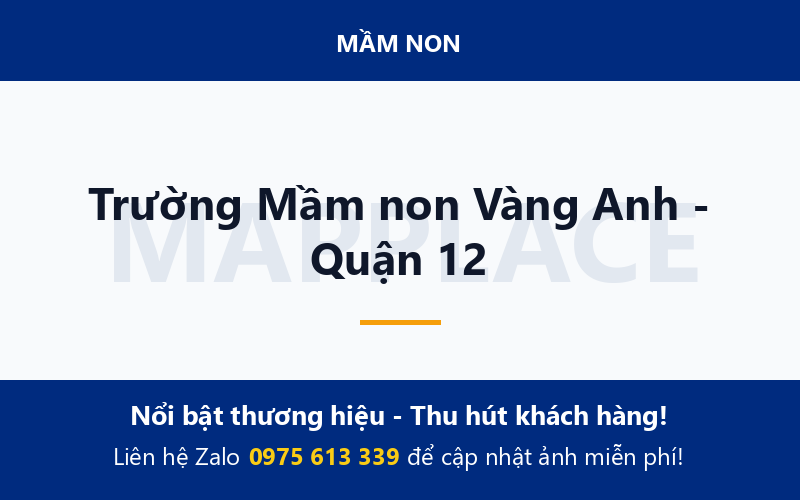 Trường Mầm non Vàng Anh - Quận 12