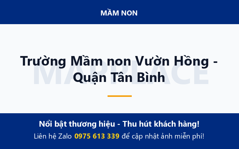 Trường Mầm non Vườn Hồng - Quận Tân Bình