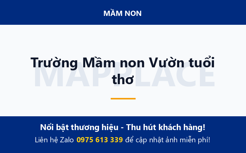 Trường Mầm non Vườn tuổi thơ