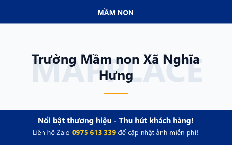 Trường Mầm non Xã Nghĩa Hưng