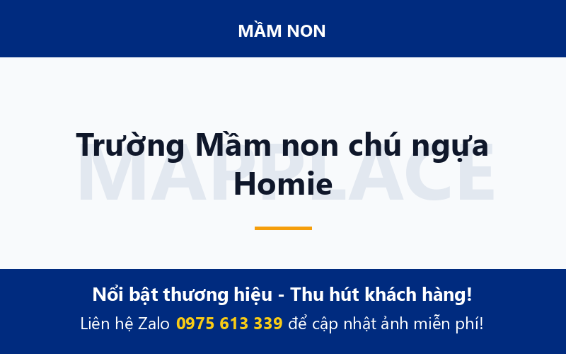 Trường Mầm non chú ngựa Homie