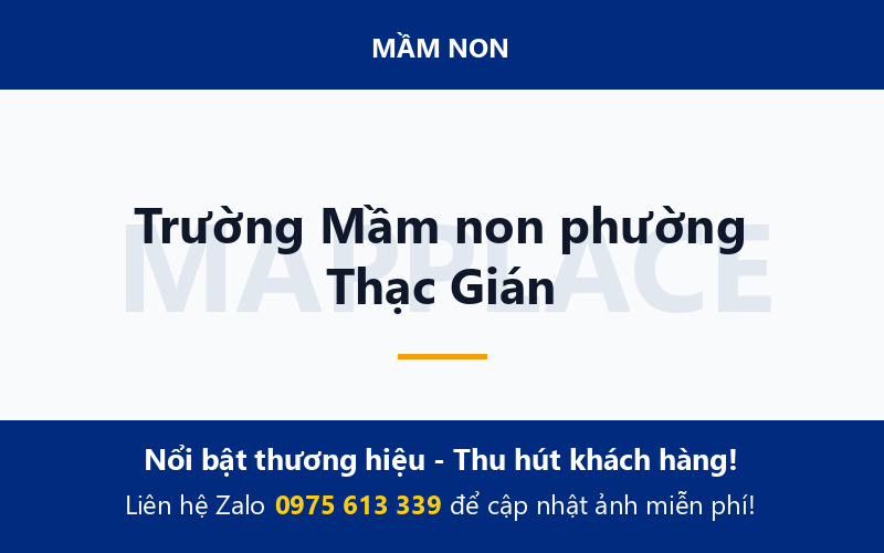Trường Mầm non phường Thạc Gián