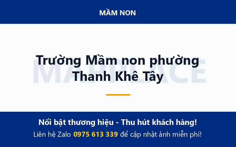 Trường Mầm non phường Thanh Khê Tây