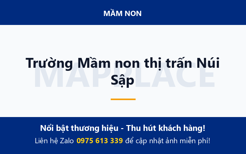 Trường Mầm non thị trấn Núi Sập
