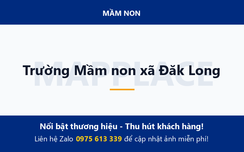 Trường Mầm non xã Đăk Long