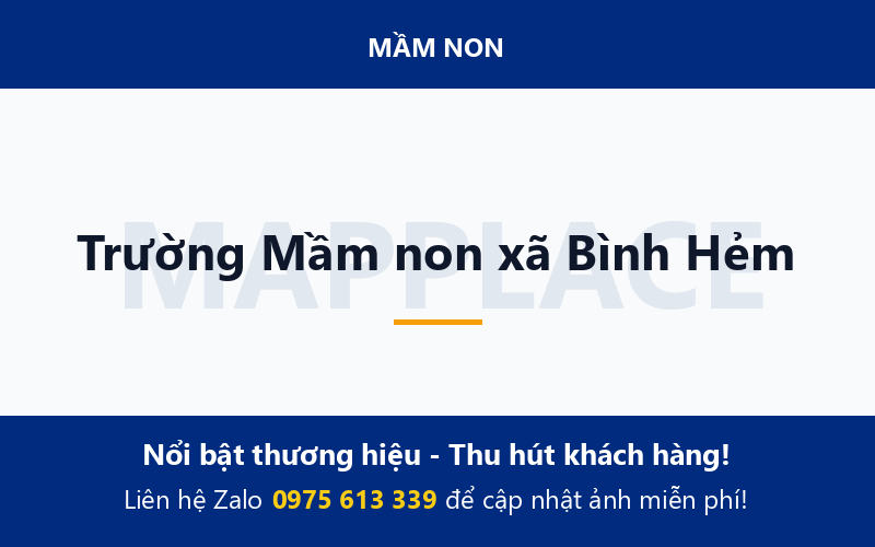 Trường Mầm non xã Bình Hẻm