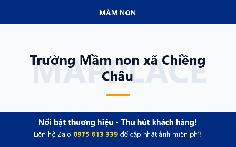 Trường Mầm non xã Chiềng Châu