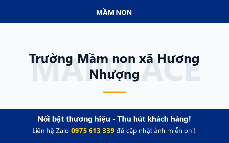 Trường Mầm non xã Hương Nhượng