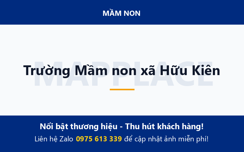 Trường Mầm non xã Hữu Kiên
